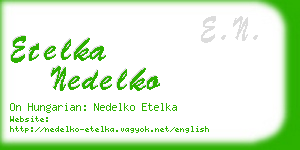 etelka nedelko business card
